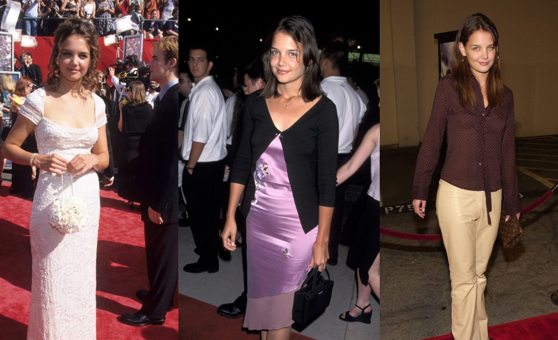 2000'de zirveye ulaşan 9 Katie Holmes nostaljik görünüm
