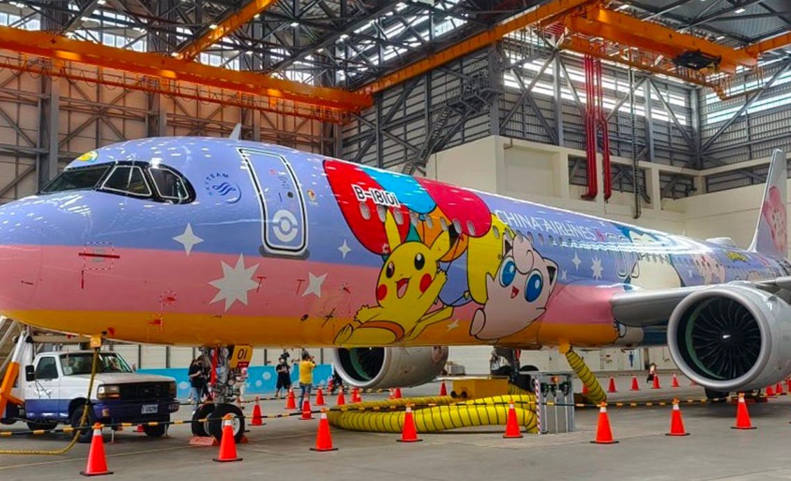 Pikachu Jet B1 New 2023 Model China Airlines Hangar