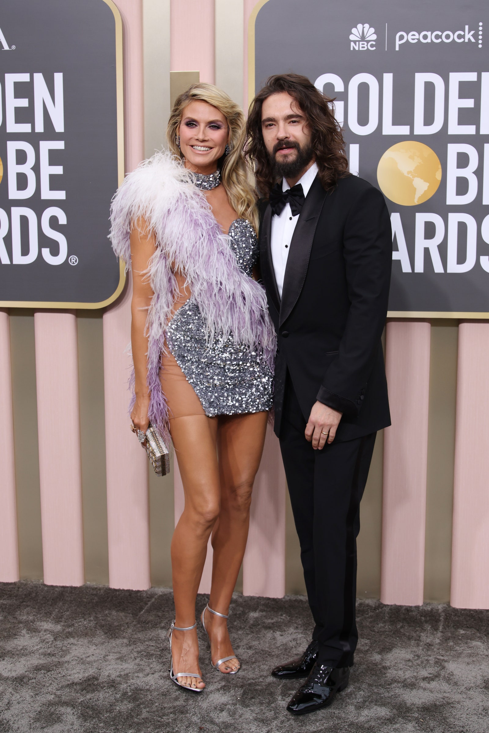 Heidi Klum ve Tom Kaulitz, 10 Ocak 2023'te Beverly Hilton'da düzenlenen 80. Altın Küre Ödüllerine katılıyor.