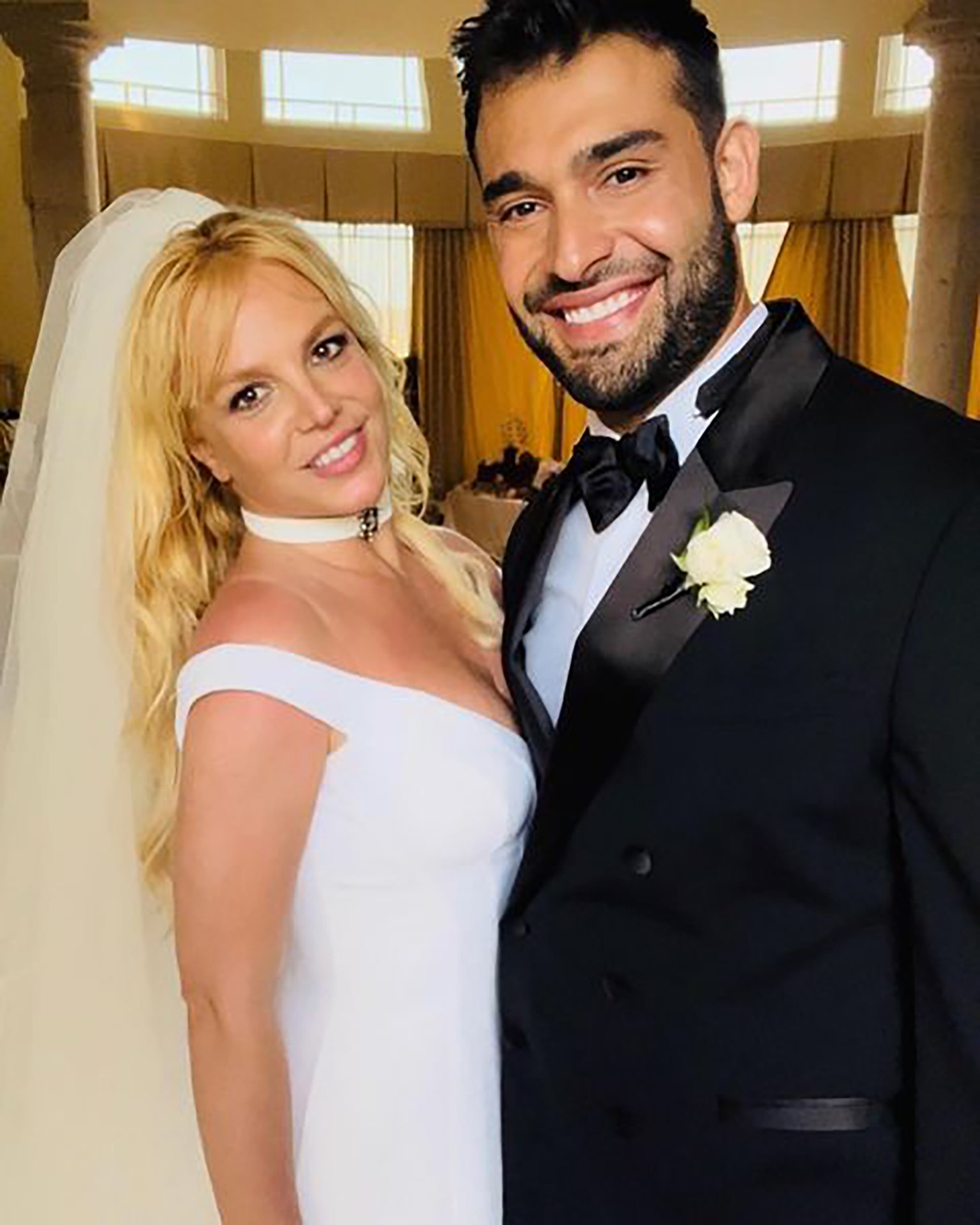 Britney Spears ve Sam Asghari 2022'deki düğünlerinde