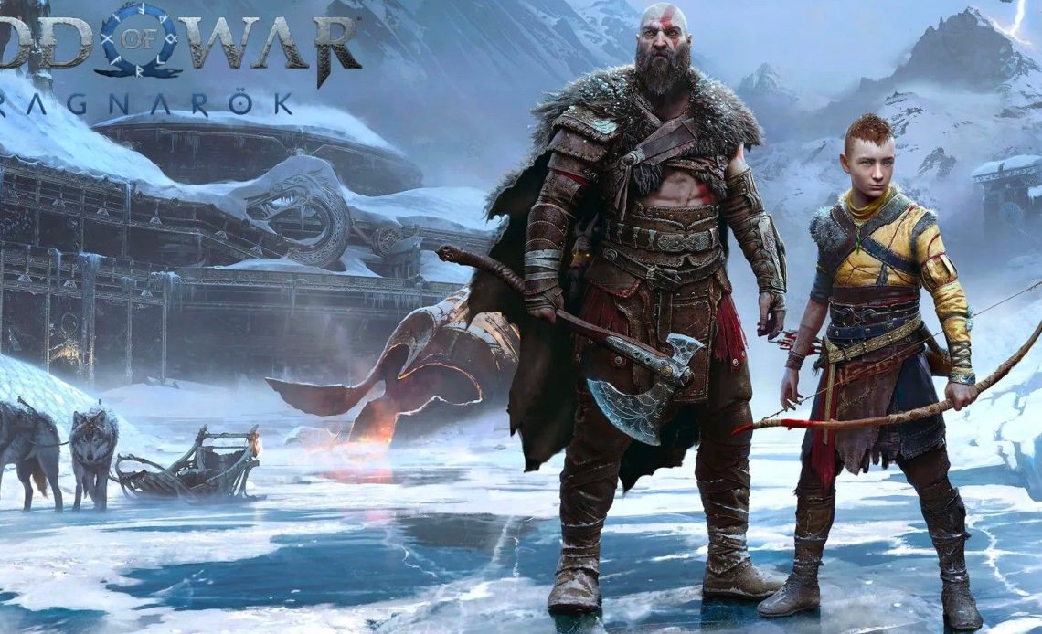 god of war ragnarok kratos and atreus title image