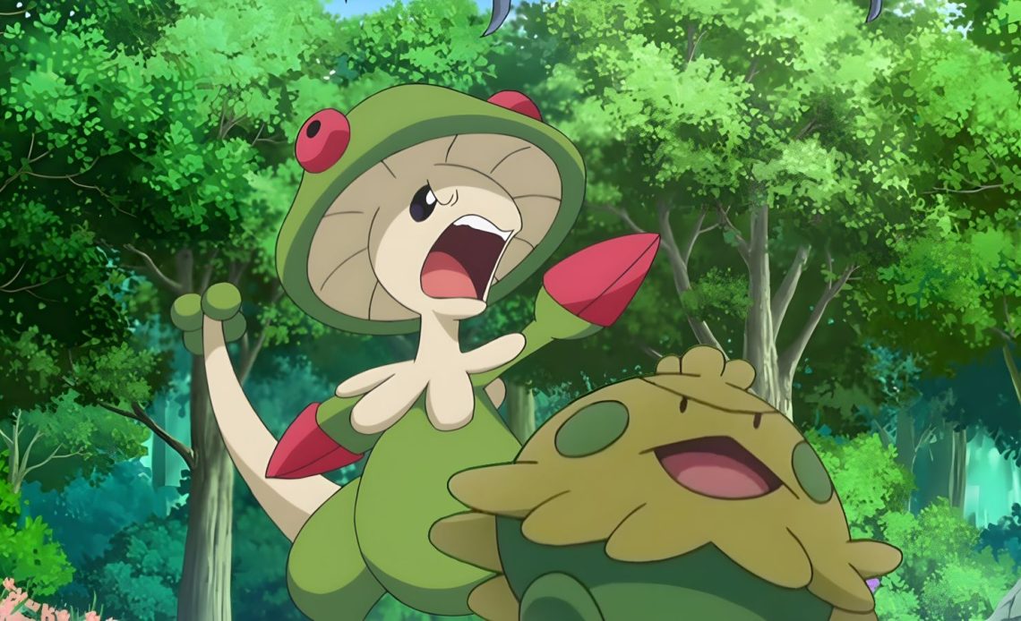 Picture of the Mushroom Pokemon Shroomish and Breloom