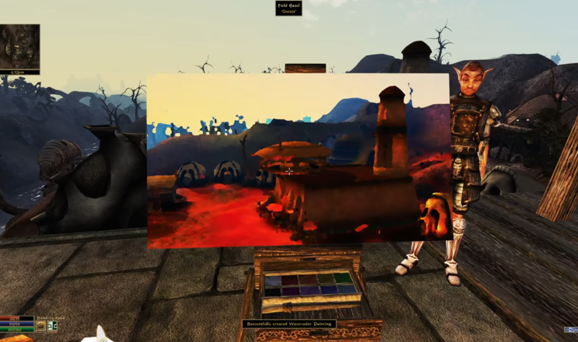 Morrowind için The Joy of Painting moduyla gerçek bir sanatçı olun