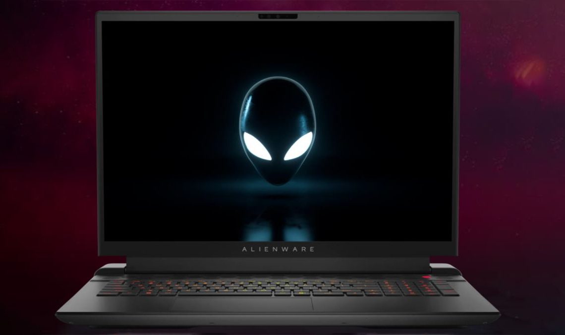 Alienware gaming laptop with an AMD GPU.