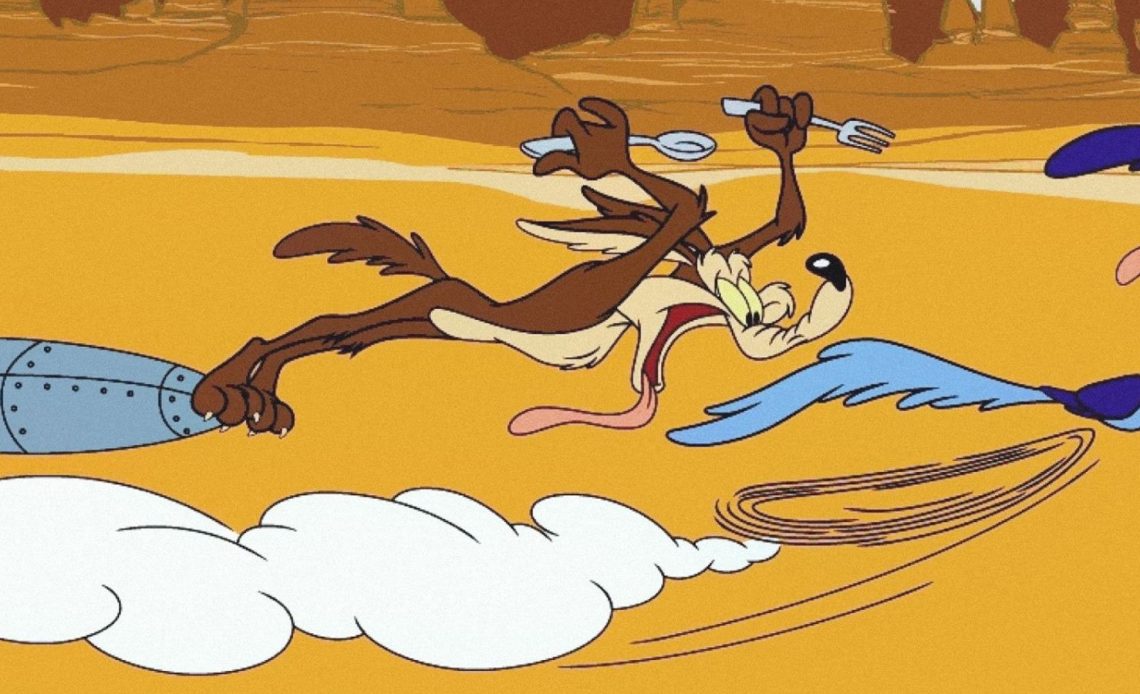 Wile E Coyote and Roadrunner from the Looney Tunes