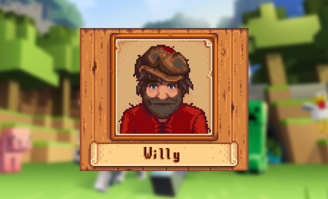 Minecraft and Stardew Valley montage about Willy's Shop