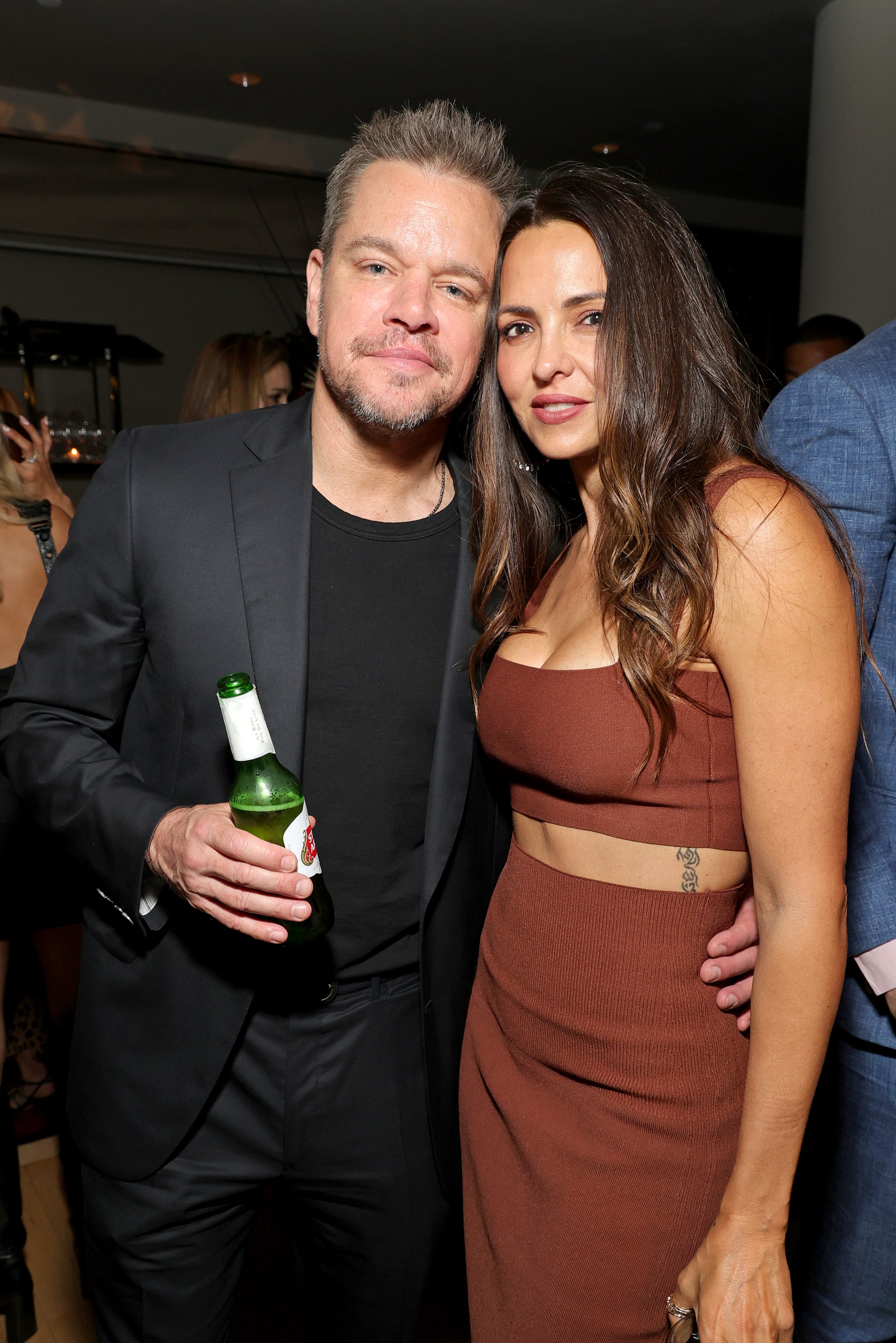 Matt Damon ve Luciana Barroso, 12 Haziran 2023'te Lincoln Center'da Jazz'da Netflix'in 