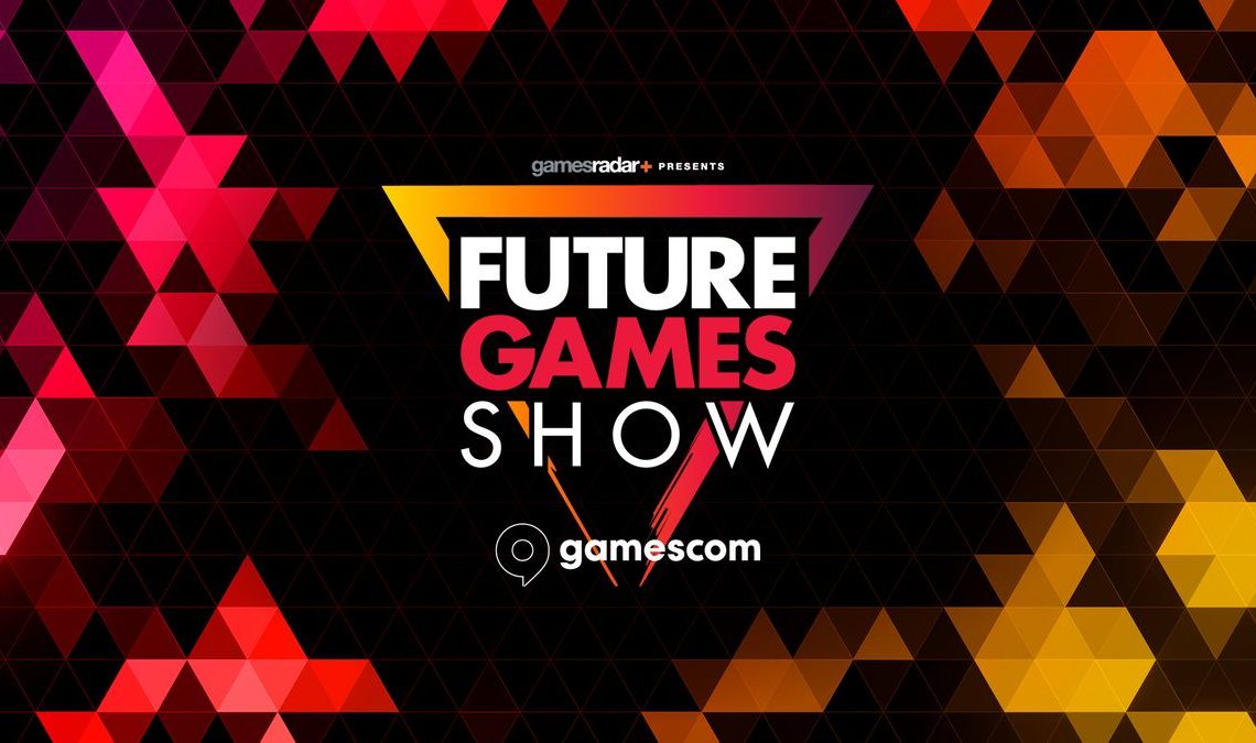 Future Games Show at Gamescom logo with geometric pattern