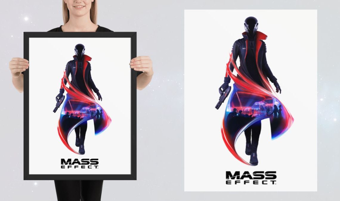 A poster of the teaser image for the upcoming Mass Effect sequel.