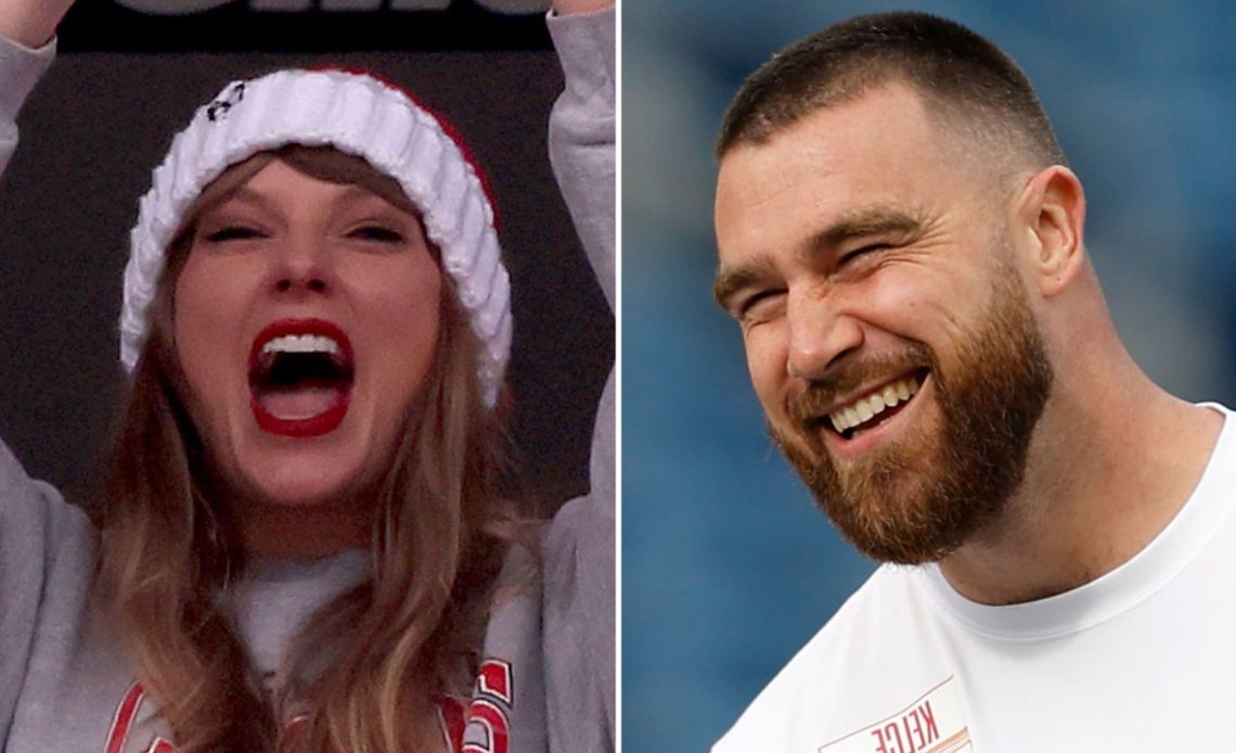 Taylor Swift, yılbaşı maçında arkadaşı Travis Kelce'nin Chiefs ceketini giydi