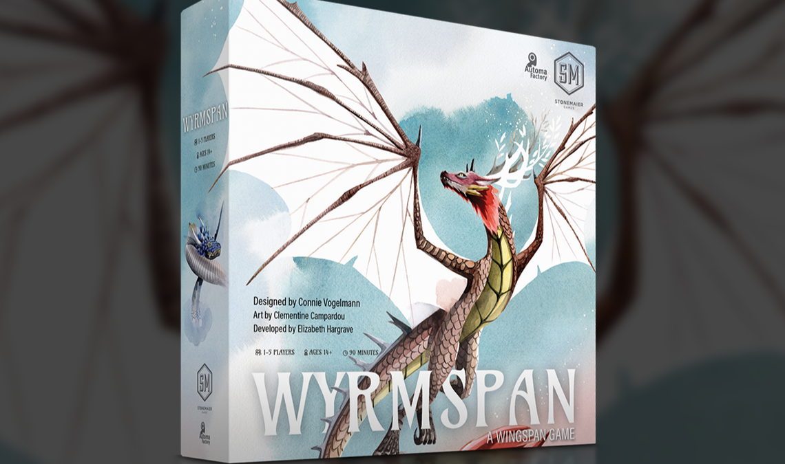 Wyrmspan, popüler masa oyunu Wingspan'ın ejderha temalı yeniden tasarlanmış versiyonudur ve en önemlisi hala premium yumurta jetonlarıyla birlikte gelir
